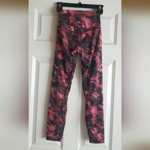 Lululemon Align Pink/Black Tie-Dye Leggings - No Pockets